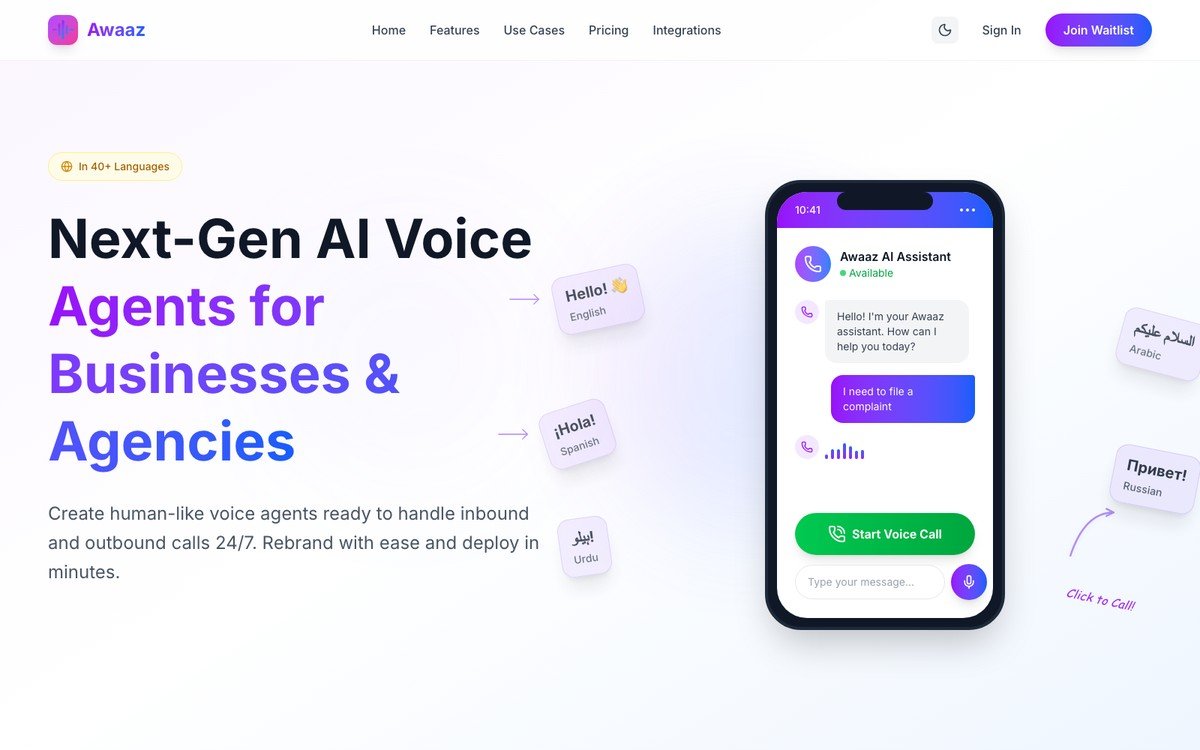 Awaaz enterprise voice AI